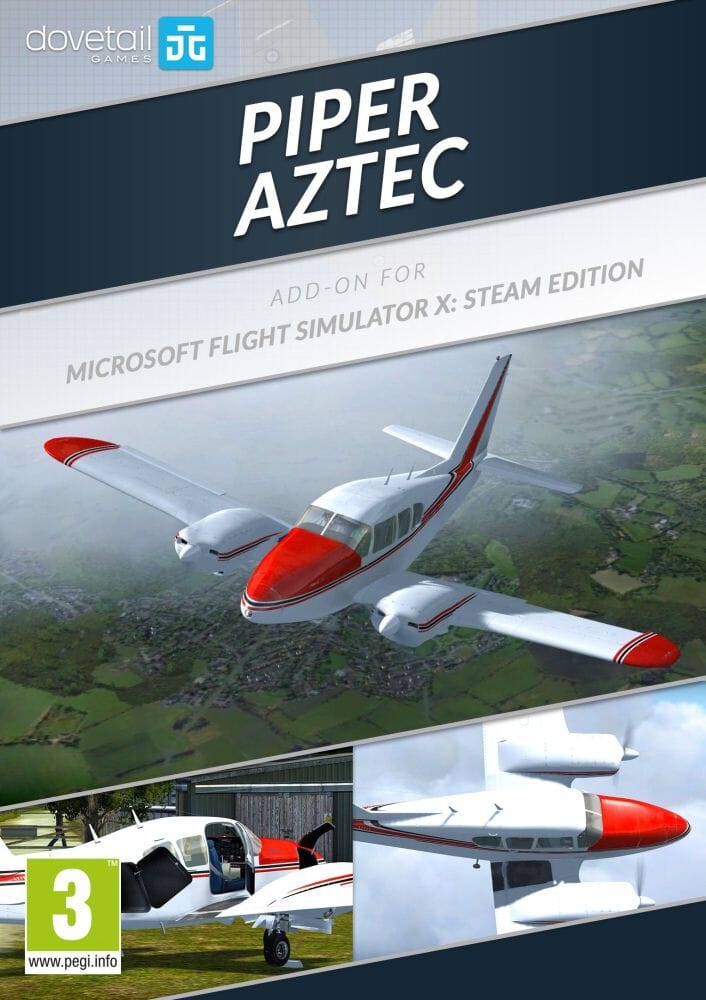 Microsoft Flight Simulator X Steam Edition Piper Aztec AddOn Clé cd